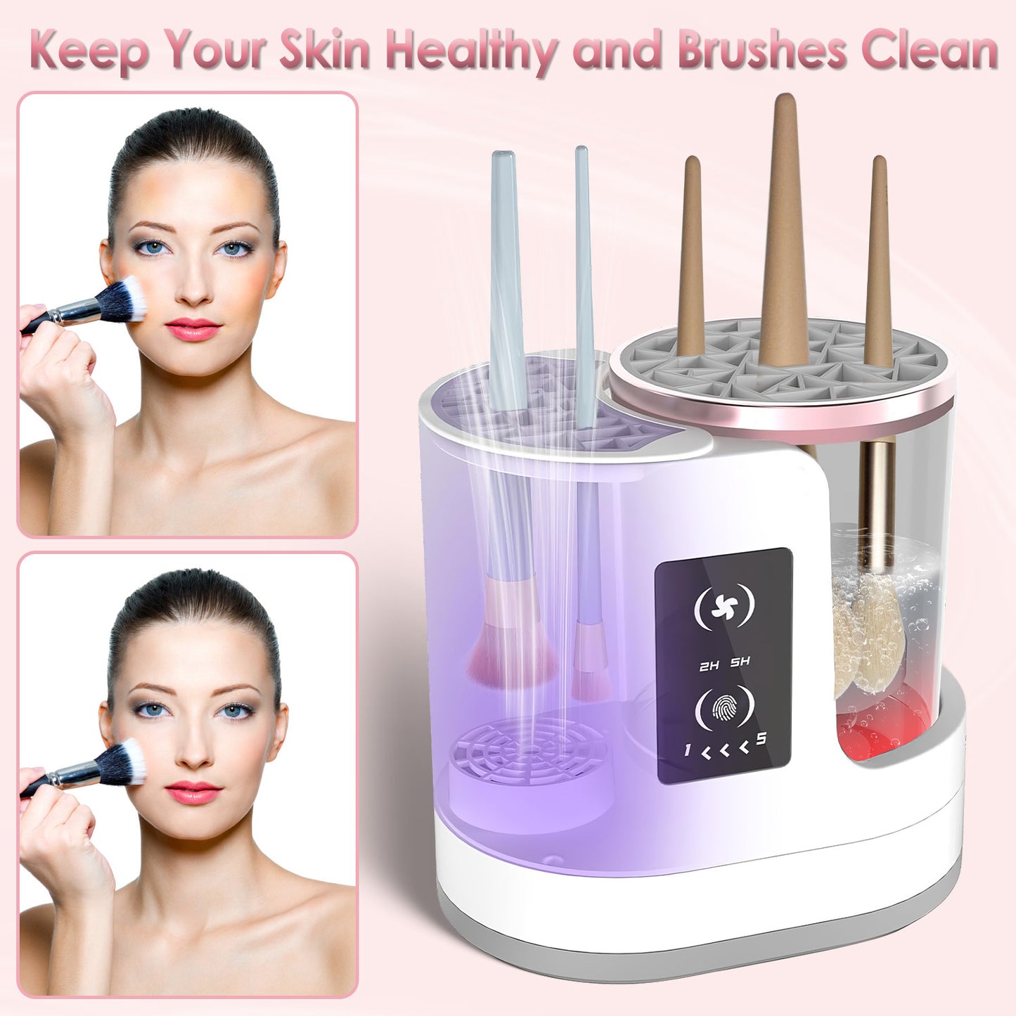 4 In 1 Electric Makeup Brush Cleaner & Dryer