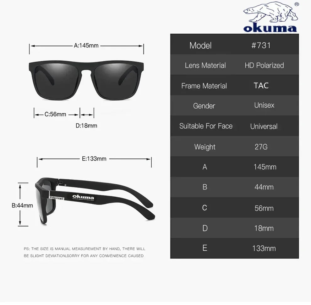 Okuma Polarized Fishing Glasses